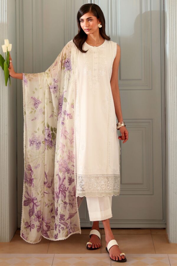 Cross Stitch IVORY ATELIER-3PC EMBROIDERED LAWN SUIT Cross Stitch IVORY ATELIER-3PC EMBROIDERED LAWN SUIT