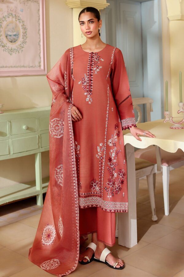 Cross Stitch FADED RUST-3PC EMBROIDERED LAWN SUIT Cross Stitch FADED RUST-3PC EMBROIDERED LAWN SUIT