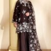 Cross stitch sepia dark-3pc embroidered lawn suit Cross Stitch SEPIA DARK-3PC EMBROIDERED LAWN SUIT