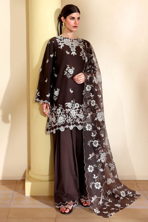 Cross Stitch SEPIA DARK-3PC EMBROIDERED LAWN SUIT Cross Stitch SEPIA DARK-3PC EMBROIDERED LAWN SUIT