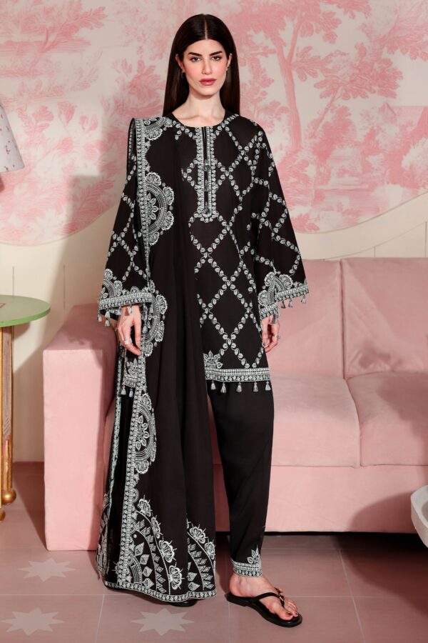 Cross Stitch CHARCOAL CHARM-3PC EMBROIDERED LAWN SUIT Cross Stitch CHARCOAL CHARM-3PC EMBROIDERED LAWN SUIT