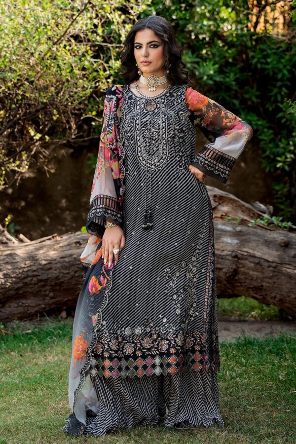 Charizma 3-PC Unstitched Embroidered Chiffon Collection VSLW6-02