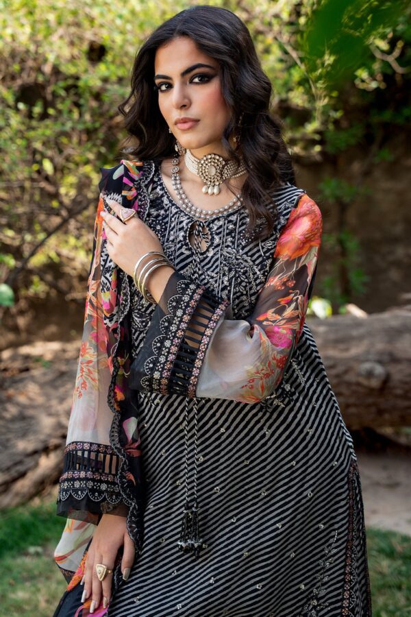 Alternative view of Charizma 3-PC Unstitched Embroidered Chiffon Collection VSLW6-02