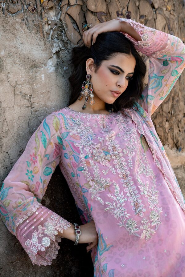 Alternative view of Charizma 3-PC Unstitched Embroidered Chiffon Collection VSLW6-01