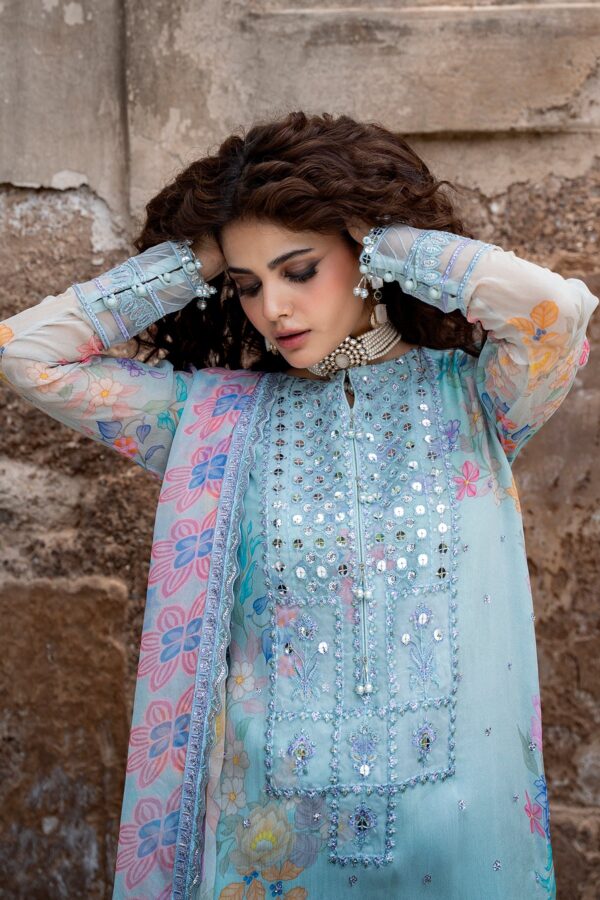 Alternative view of Charizma 3-PC Unstitched Embroidered Chiffon Collection VSLW6-11