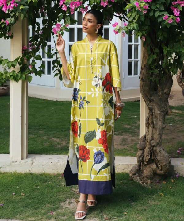 Sapphire Women's Unstitched Lawn Printed Yellow 2 Piece Suit – 00U2TRNDS268