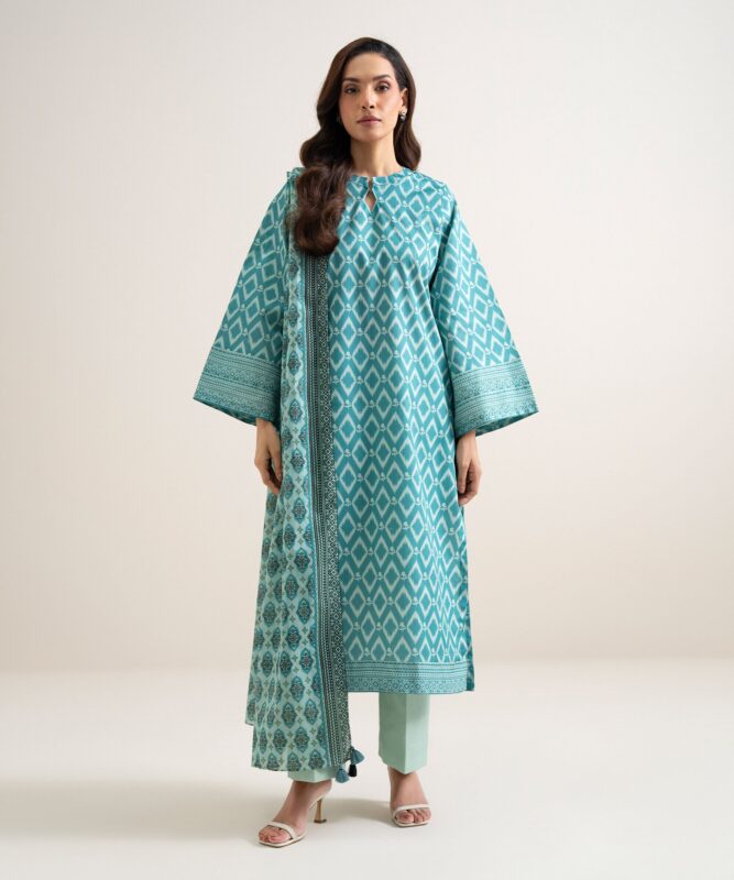 Sapphire Women's Unstitched Lawn Printed Green 3 Piece Suit – 0U3PDDS26V77