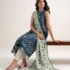 Sapphire Women's Unstitched Lawn Embroidered Blue 2 Piece Suit – 2DEDYS26V792