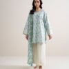 Sapphire Women's Unstitched Lawn Embroidered Blue 2 Piece Suit – 2DEDYS26V793