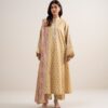 Sapphire Women's Unstitched Lawn Embroidered Light Mustard 3 Piece Suit – 3PEDYS26V591 - Pakistani Suit - image 2
