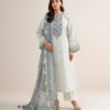 Sapphire Women's Unstitched Lawn Embroidered Off White 3 Piece Suit – 3PEDYS26V643