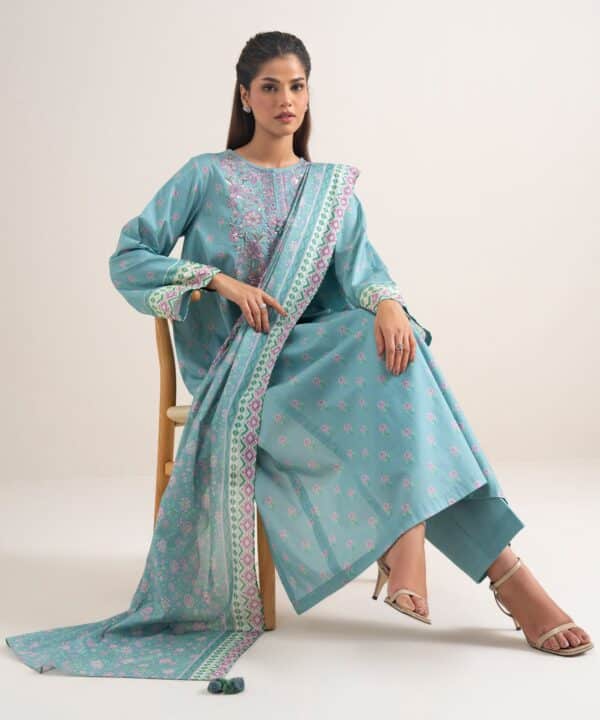 Sapphire Women's Unstitched Lawn Embroidered Blue 3 Piece Suit – 3PEDYS26V644 Sapphire Women's Unstitched Lawn Embroidered Blue 3 Piece Suit – 3PEDYS26V644