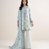 Sapphire Women's Unstitched Lawn Embroidered Grey 3 Piece Suit – 3PEDYS26V651