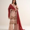 Sapphire Women's Unstitched Cotton Embroidered Pink – 3PEDYS26V729