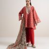Sapphire Women's Unstitched Lawn Embroidered Red – 3PEDYS26V771