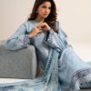 Sapphire women's unstitched textured lawn embroidered blue 3 piece suit – 3pelxs26v716 Sapphire Women's Unstitched Textured Lawn Embroidered Blue 3 Piece Suit – 3PELXS26V716