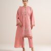 Sapphire Women's Unstitched Textured Lawn Embroidered Pink 3 Piece Suit – 3PELXS26V718