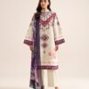 Sapphire Women's Unstitched Zari Cotton Embroidered Off White 3 Piece Suit – 3PESGS26V710