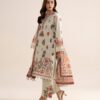 Sapphire Women's Unstitched Lawn Embroidered Off White 3 Piece Suit – 3PESGS26V720