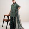 Sapphire Women's Unstitched Fine Cotton Satin Embroidered Green – 3PESGS26V773