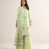 Sapphire Women's Unstitched Fine Cotton Satin Embroidered Green – 3PESGS26V776