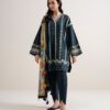 Sapphire Women's Unstitched Lawn Embroidered Black – 3PESGS26V783
