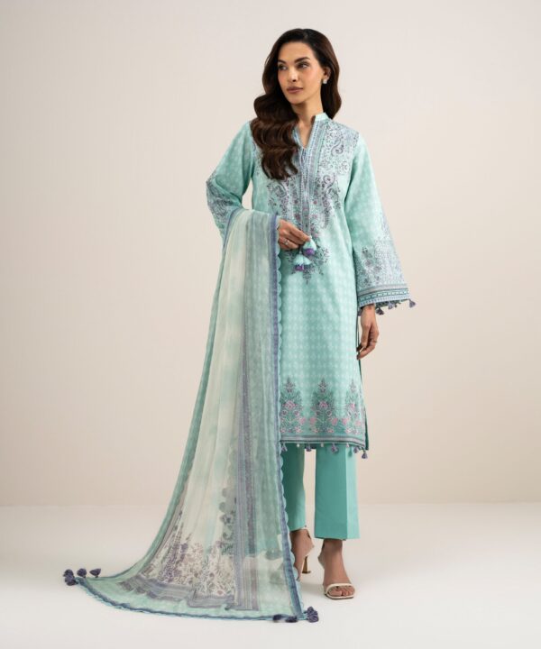 Sapphire Women's Unstitched Lawn Embroidered Green – 3PESGS26V794