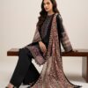 Sapphire Women's Unstitched Lawn Embroidered Black – 3PESGS26V796