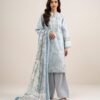 Sapphire Women's Unstitched Lawn Embroidered Blue – 3PESGS26V797