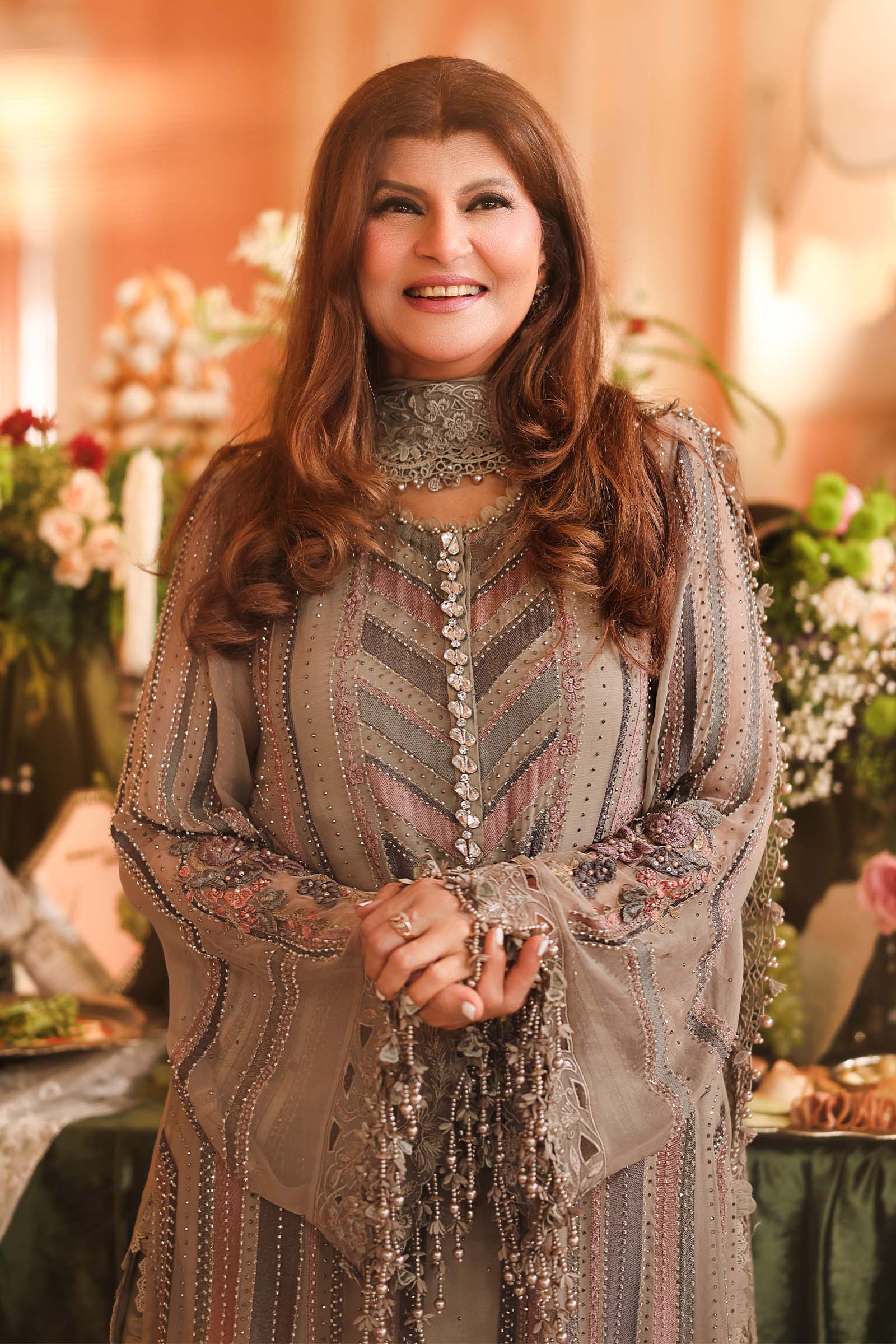 Maria b 3 piece embroidered chiffon suit– d1-g Maria B 3 Piece Embroidered Chiffon Suit– D1-G