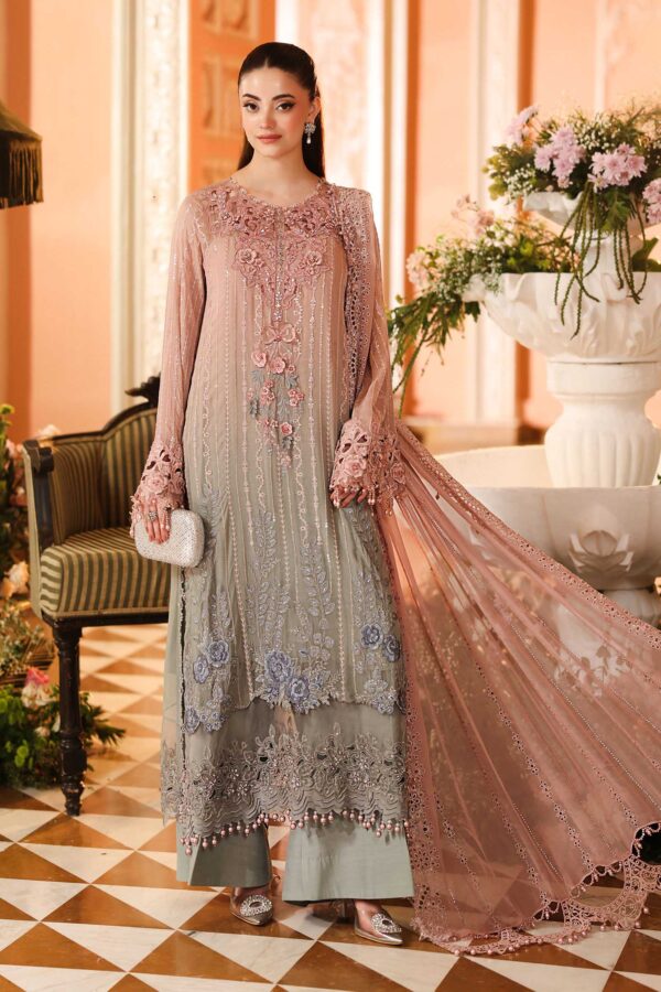 Maria B 3 Piece Embroidered Chiffon Suit Maria B 3 Piece Embroidered Chiffon Suit