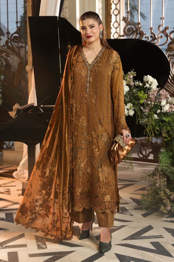 Maria B 3 Piece Embroidered Chiffon Suit Maria B 3 Piece Embroidered Chiffon Suit