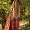 Sana Safinaz Stitched Embroidered Satin Shirt+ Bottom