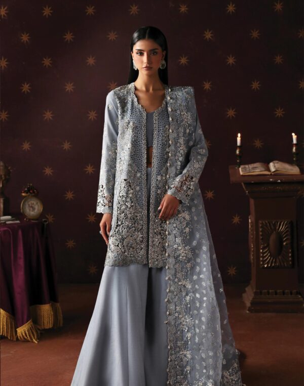 Afrozeh La Fuchsia Unstitched Formal 3Pc Suit FWU-0071 Magician