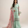 Sapphire Women's Unstitched Lawn Embroidered Green – PESGS26V7101