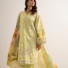 Sapphire Women's Unstitched Lawn Embroidered Yellow 3 Piece Suit – PESGS26V7128
