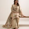Sapphire women's unstitched lawn embroidered beige 3 piece suit – pesgs26v7132 Sapphire Women's Unstitched Lawn Embroidered Beige 3 Piece Suit – PESGS26V7132