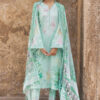 Gul Ahmed 3 Piece Printed Lawn Suit with Printed Chiffon Dupatta and Embroidered Neckline - Pakistani Suit - image