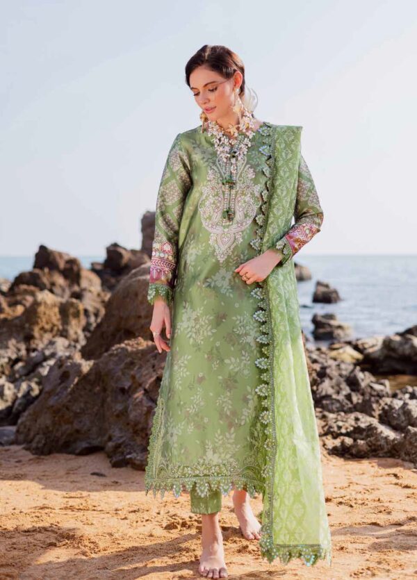 Nureh The Silk Unstitched Embroidered Luxury Silk 3Pc Suit S-23 Nureh The Silk Unstitched Embroidered Luxury Silk 3Pc Suit S-23
