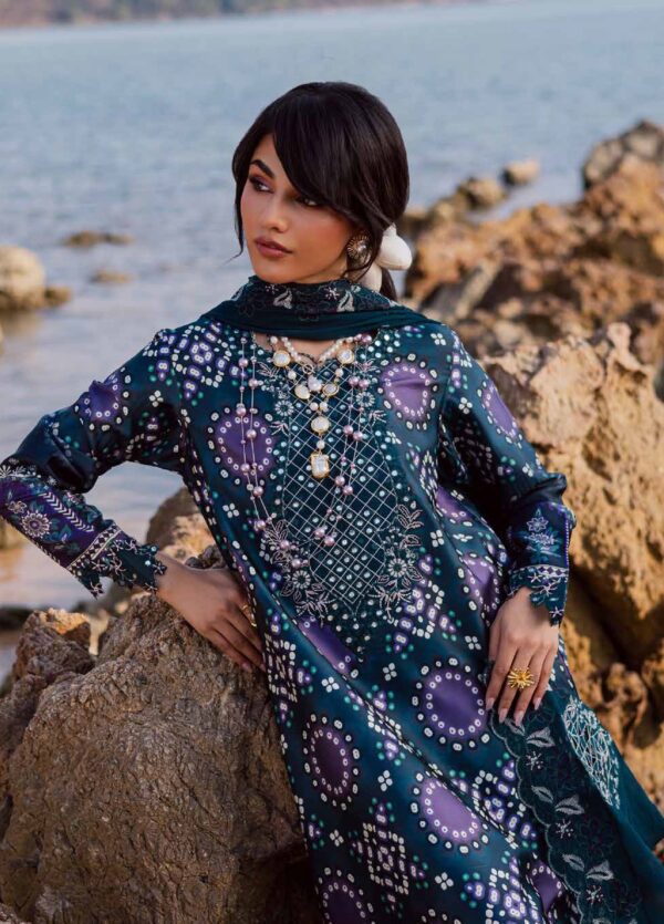 Nureh The Silk Unstitched Embroidered Luxury Silk 3Pc Suit S-27– S-27-1