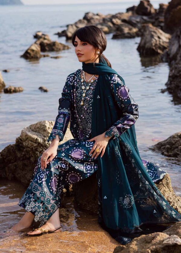 Nureh The Silk Unstitched Embroidered Luxury Silk 3Pc Suit S-27– S-27-4