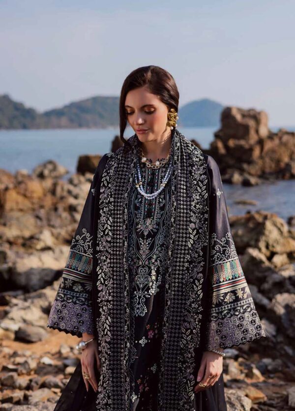 Nureh The Silk Unstitched Embroidered Luxury Silk 3Pc Suit S-28– S-28-3