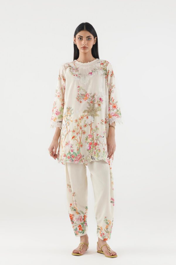 Sana Safinaz Stitched Printed Lawn Shirt+ Culotte Sana Safinaz Stitched Printed Lawn Shirt+ Culotte