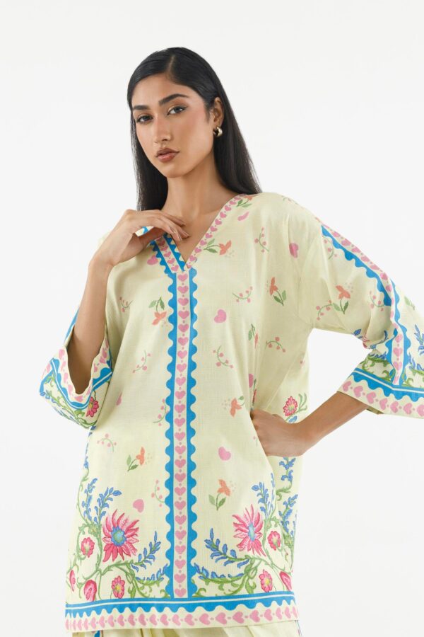 Sana Safinaz Stitched Printed Dobby Shirt+ Shalwar– SS26BSP216P2T 3