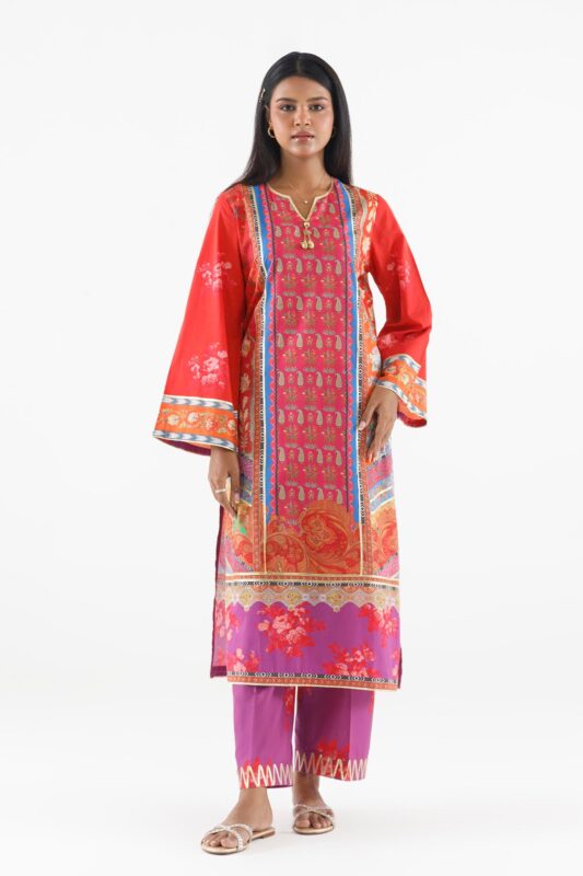 Sana Safinaz Stitched Printed Lawn Shirt+ Culotte