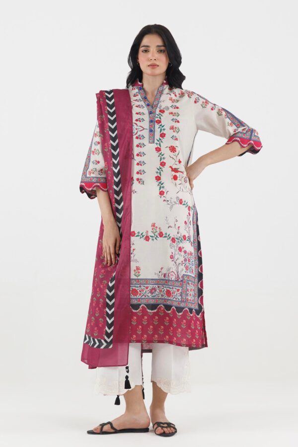 Sana Safinaz Stitched Printed Fancy Dobby Shirt+ Dupatta Sana Safinaz Stitched Printed Fancy Dobby Shirt+ Dupatta