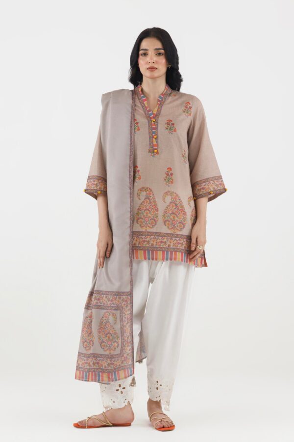 Sana Safinaz Stitched Printed Fancy Dobby Shirt+ Dupatta Sana Safinaz Stitched Printed Fancy Dobby Shirt+ Dupatta