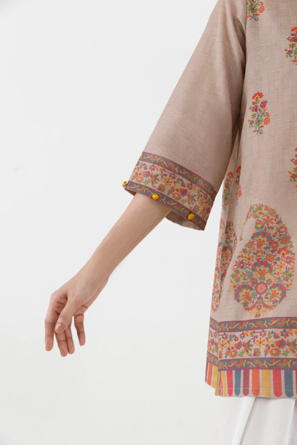 Sana safinaz stitched printed fancy dobby shirt+ dupatta– ss26bsp239p2t 5 Sana Safinaz Stitched Printed Fancy Dobby Shirt+ Dupatta– SS26BSP239P2T 5