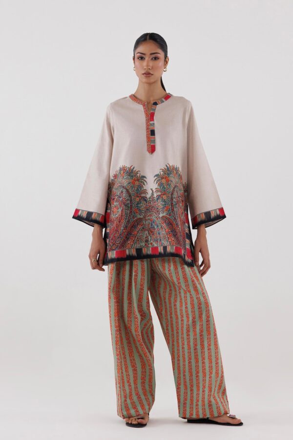 Sana Safinaz Stitched Printed Fancy Dobby Shirt+ Shalwar Sana Safinaz Stitched Printed Fancy Dobby Shirt+ Shalwar