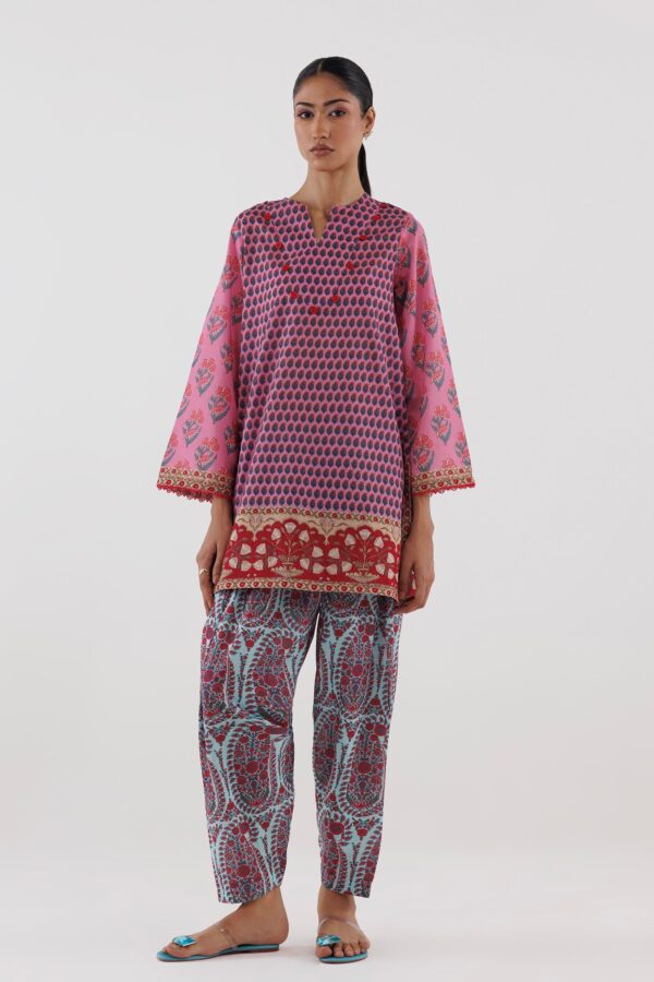 Sana Safinaz Stitched Printed Fancy Dobby Shirt+ Shalwar Sana Safinaz Stitched Printed Fancy Dobby Shirt+ Shalwar